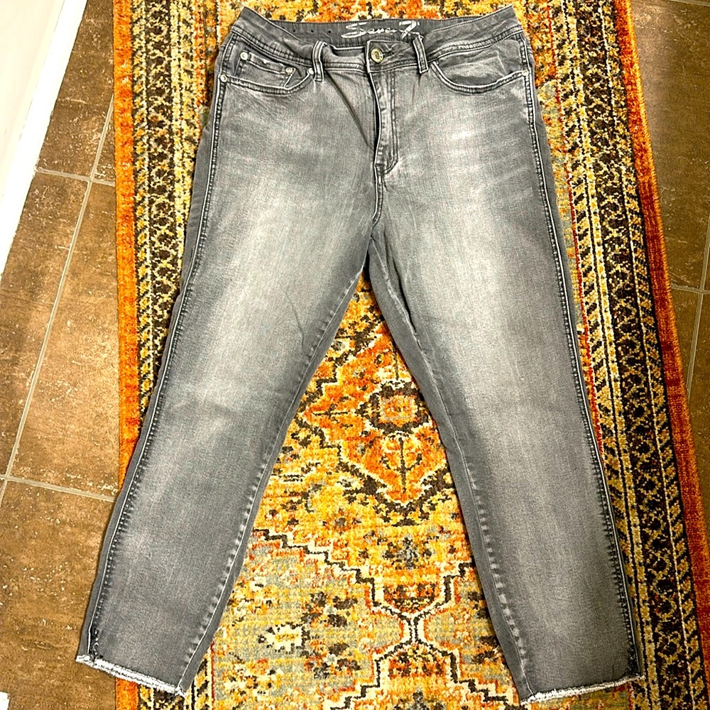 Seven Jeans raw hem cropped ankle